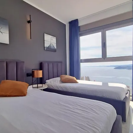Appartamento Skyline 37 Terraza Con Vista Al Mar Benidorm